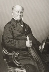 Thomas Chandler Haliburton (1796-1865) graviert von D.J. Pound nach einem Foto, aus 